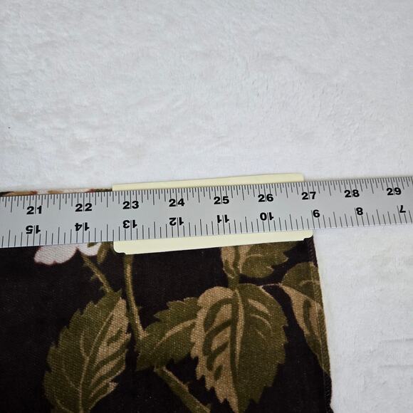 VTG Ralph Lauren Upholstery Fabric Granby Floral Velvet Aubergine 27x27inch 0799 - Picture 4 of 5